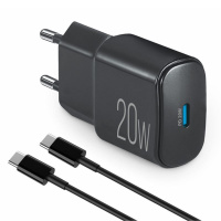 45020CCB Brevia – Зарядний пристрій BREVIA ePower PD20W + Cable USB-C to USB-C 1m (40шт.) у Запоріжжі
