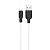 X21-i Hoco – Кабель Hoco X21 Plus Silicone Lightning (1m) (black/white) у Запоріжжі
