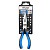 MT40118 Molder – Довгогубці MOLDER 180мм, Cr-V, HRC 55-62, сатинове покриття, двокомп. ручка (60шт/ящ) у Запоріжжі
