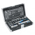 HT1R478 Hogert – Инструментальный комплект Hogert CrV CrMo 1/4" 3/8" 18 элементов в кейсе (HT1R478) у Запоріжжі
