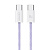 SJ656USB02 Usams – Кабель Usams PD60W Type-C To Type-C Rainbow Braided Fast Charging Cable 1.2m Бузковий у Запоріжжі
