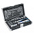 HT1R478 Hogert – Инструментальный комплект Hogert CrV CrMo 1/4" 3/8" 18 элементов в кейсе (HT1R478) у Запоріжжі
