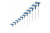 HT1W881 Hogert – Комплект Torx Security ключей типа T 10 штук Hogert артикул в скобках (HT1W881) у Запоріжжі
