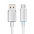 SJ658USB02 Usams – Кабель Usams Type-C 6A Fast Charging With Light--Cloud Series 1.2M Білий у Запоріжжі
